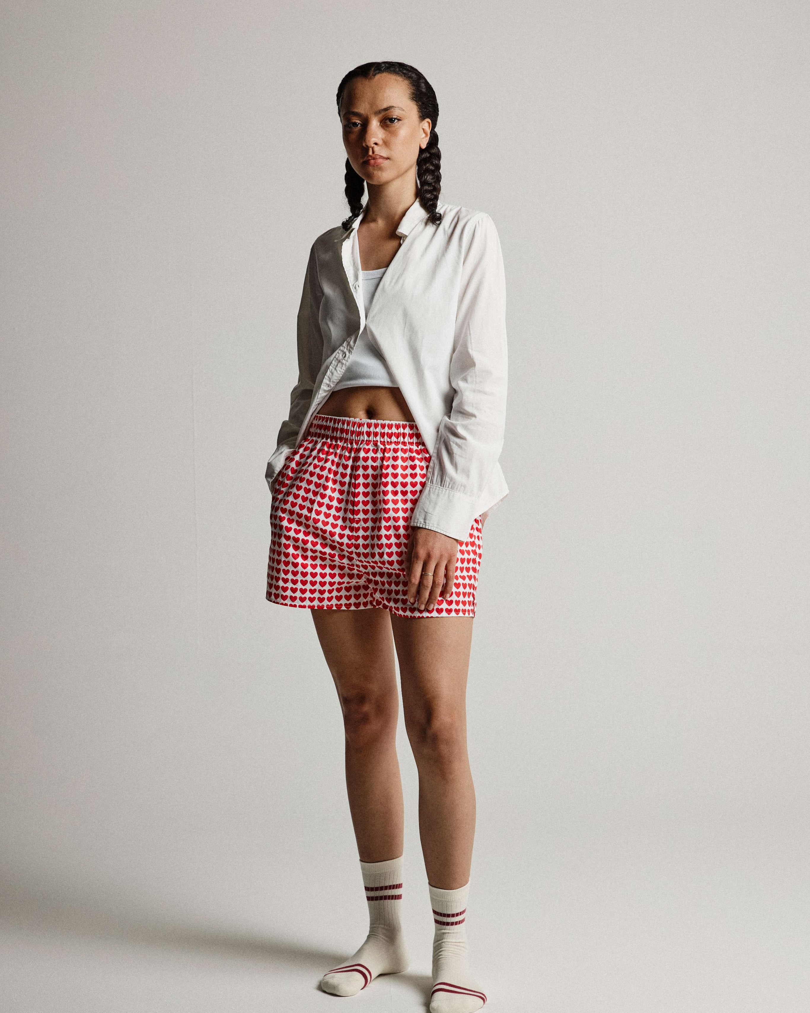 Women Hearts Boxer
