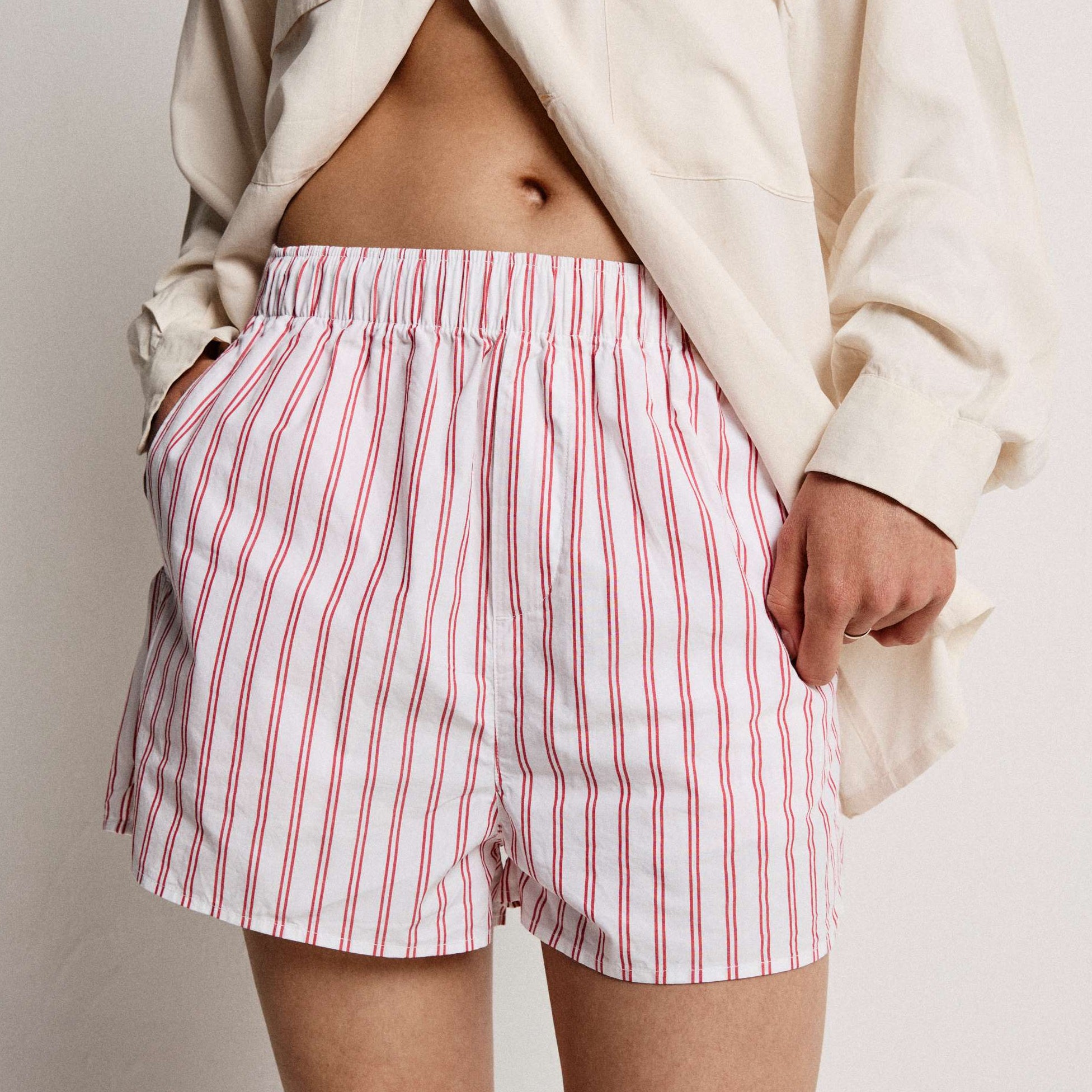 Women Lollipop Red Stripe Boxer
