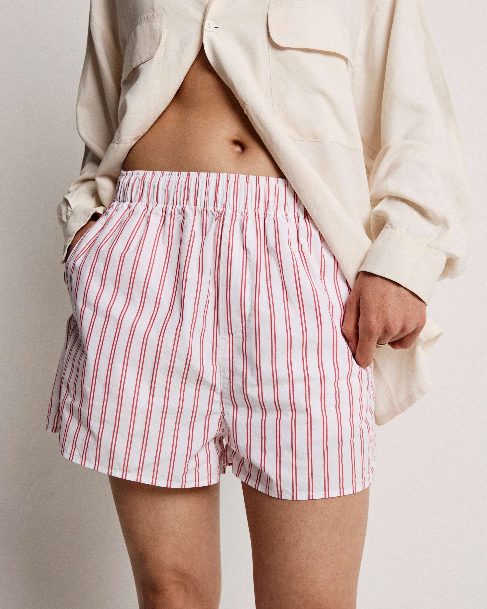 Women Lollipop Red Stripe Boxer