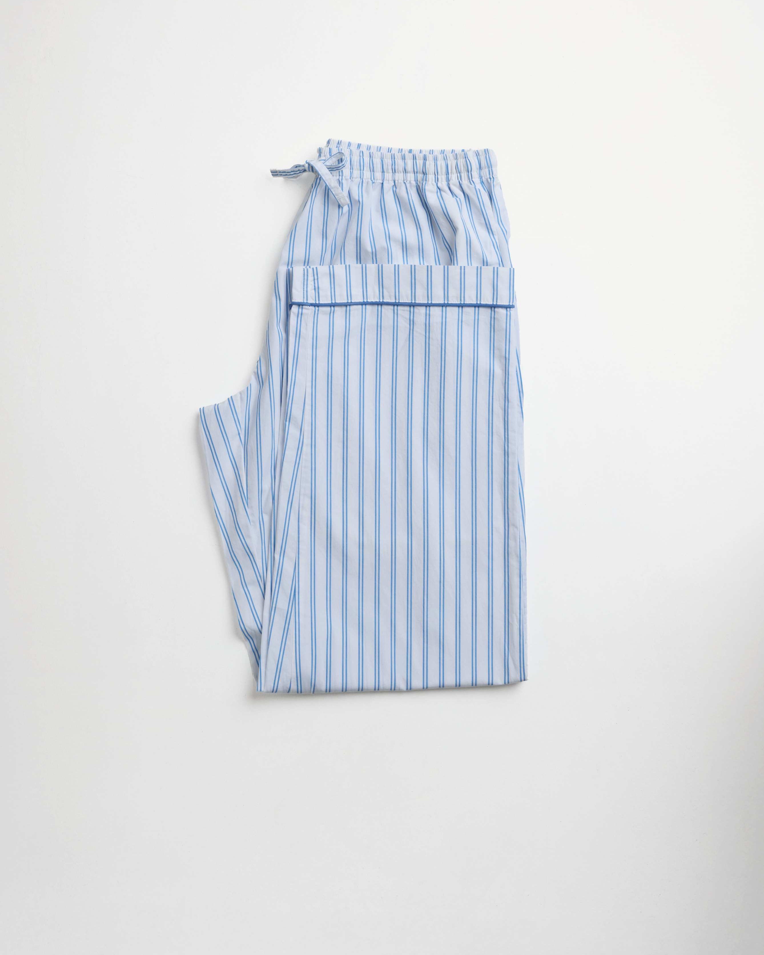 Adult Blue French Stripe PJ Bottoms