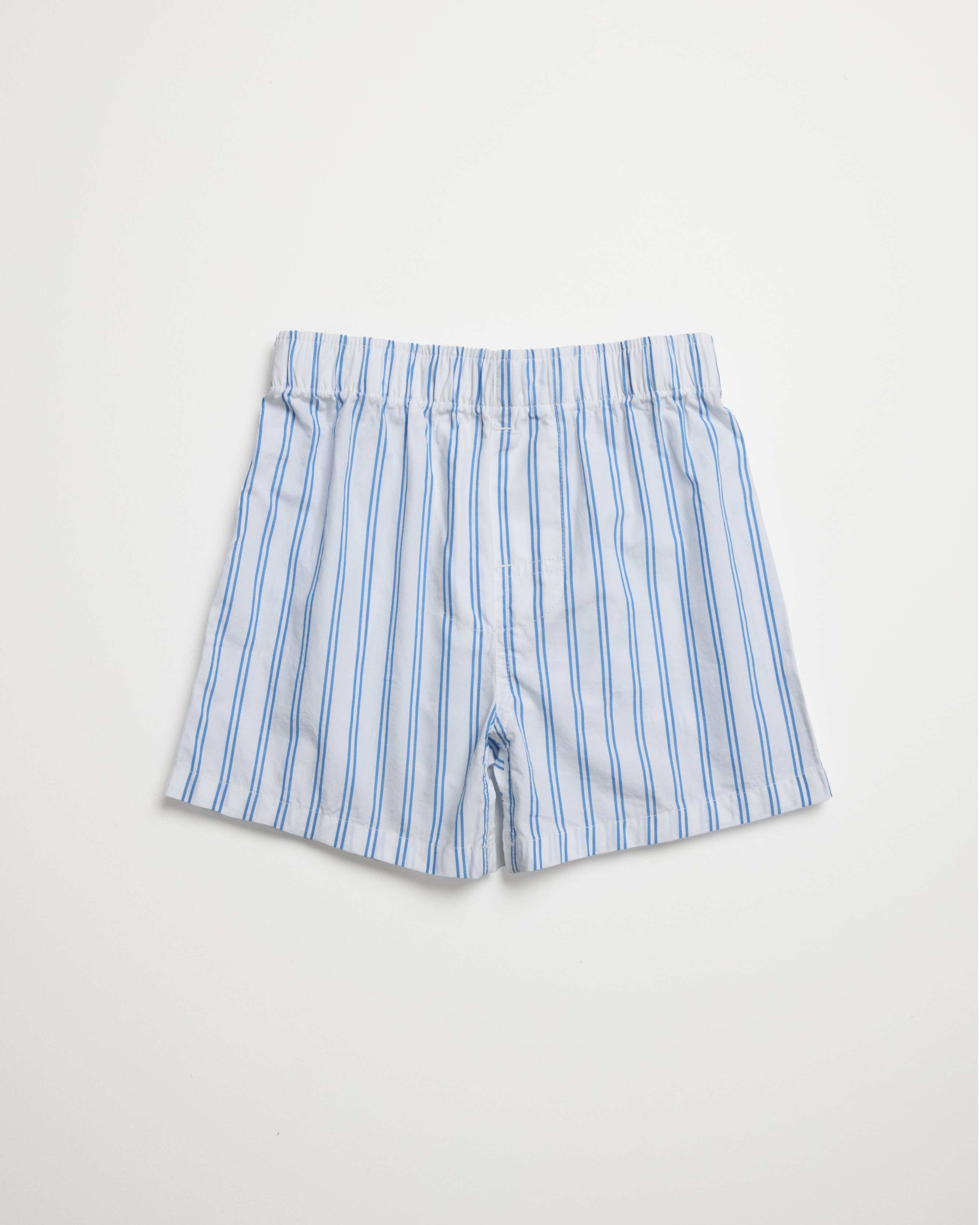 Kids Blue French Stripe Boxer