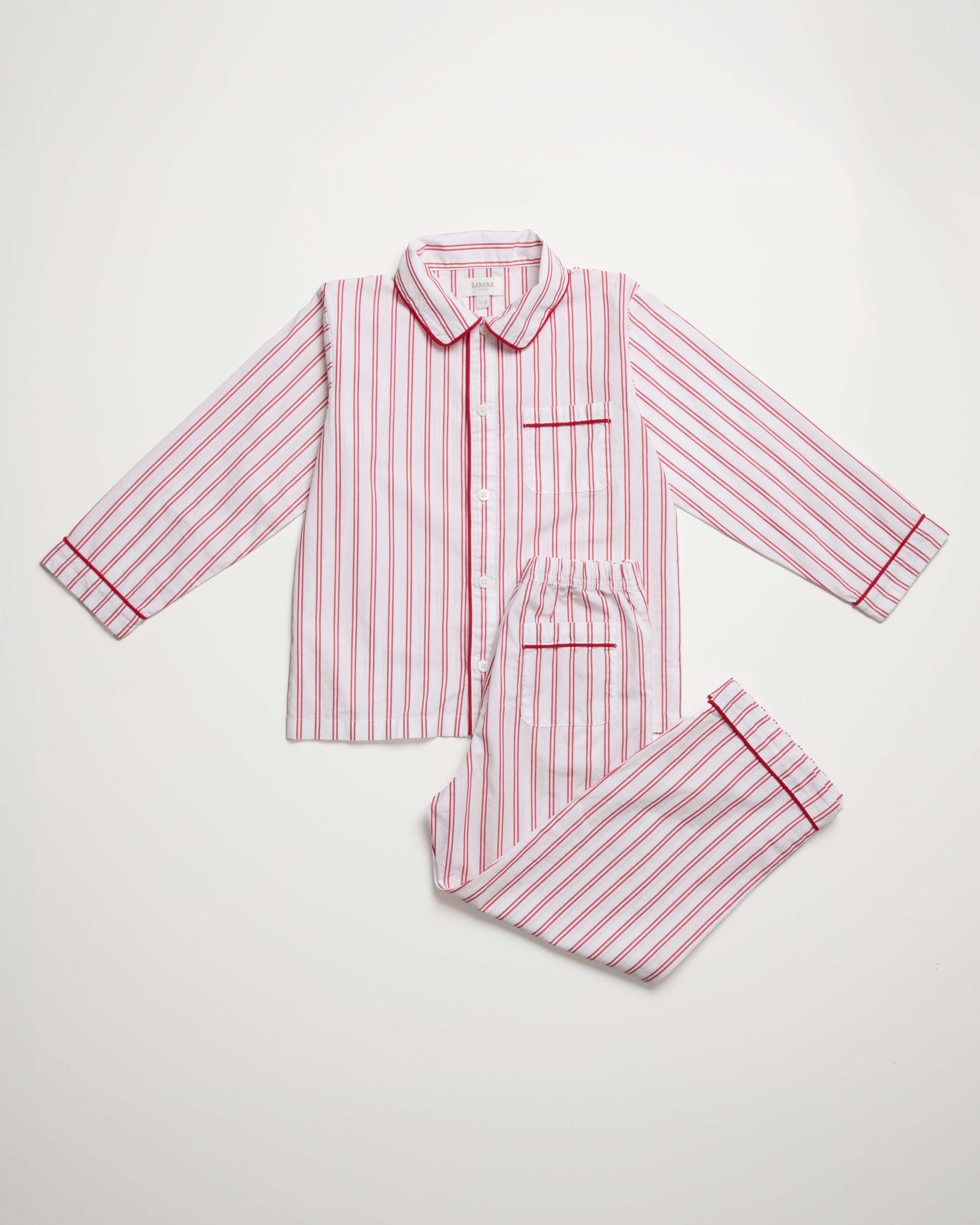 Kids Lollipop Red Stripe PJ Long Set