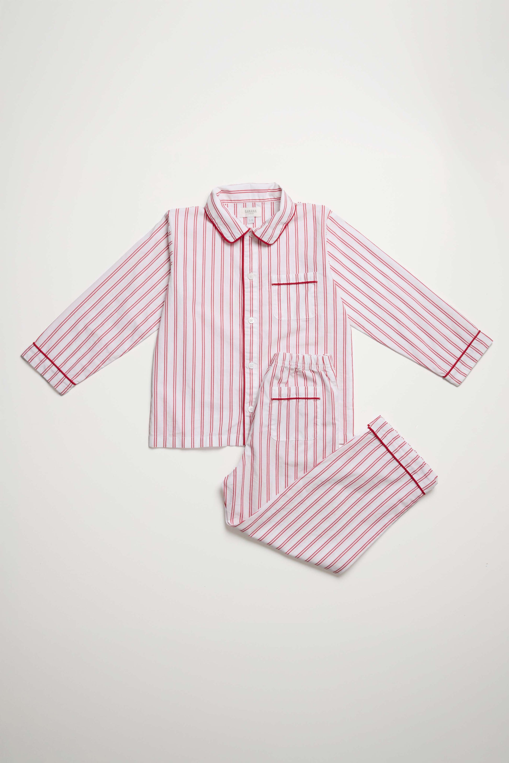 Kids Lollipop Red Stripe PJ Long Set