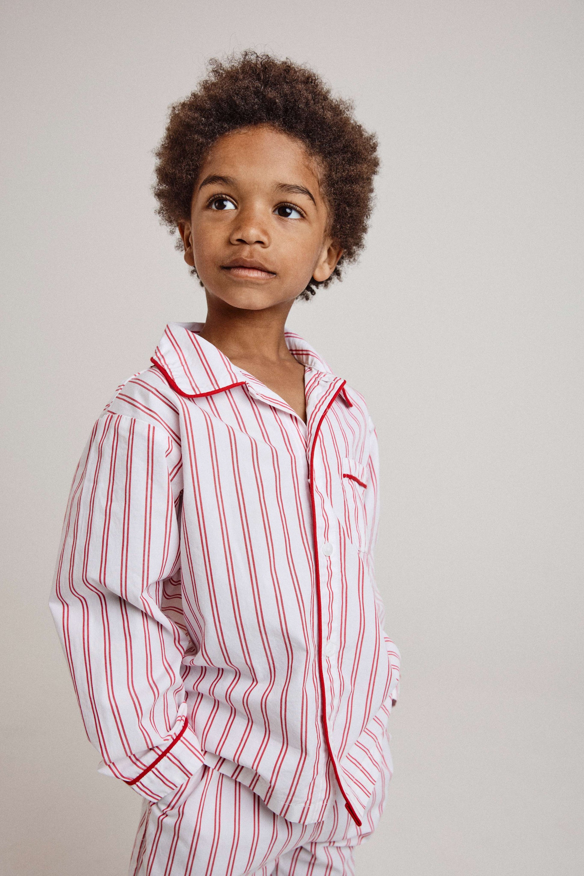 Kids Lollipop Red Stripe PJ Long Set