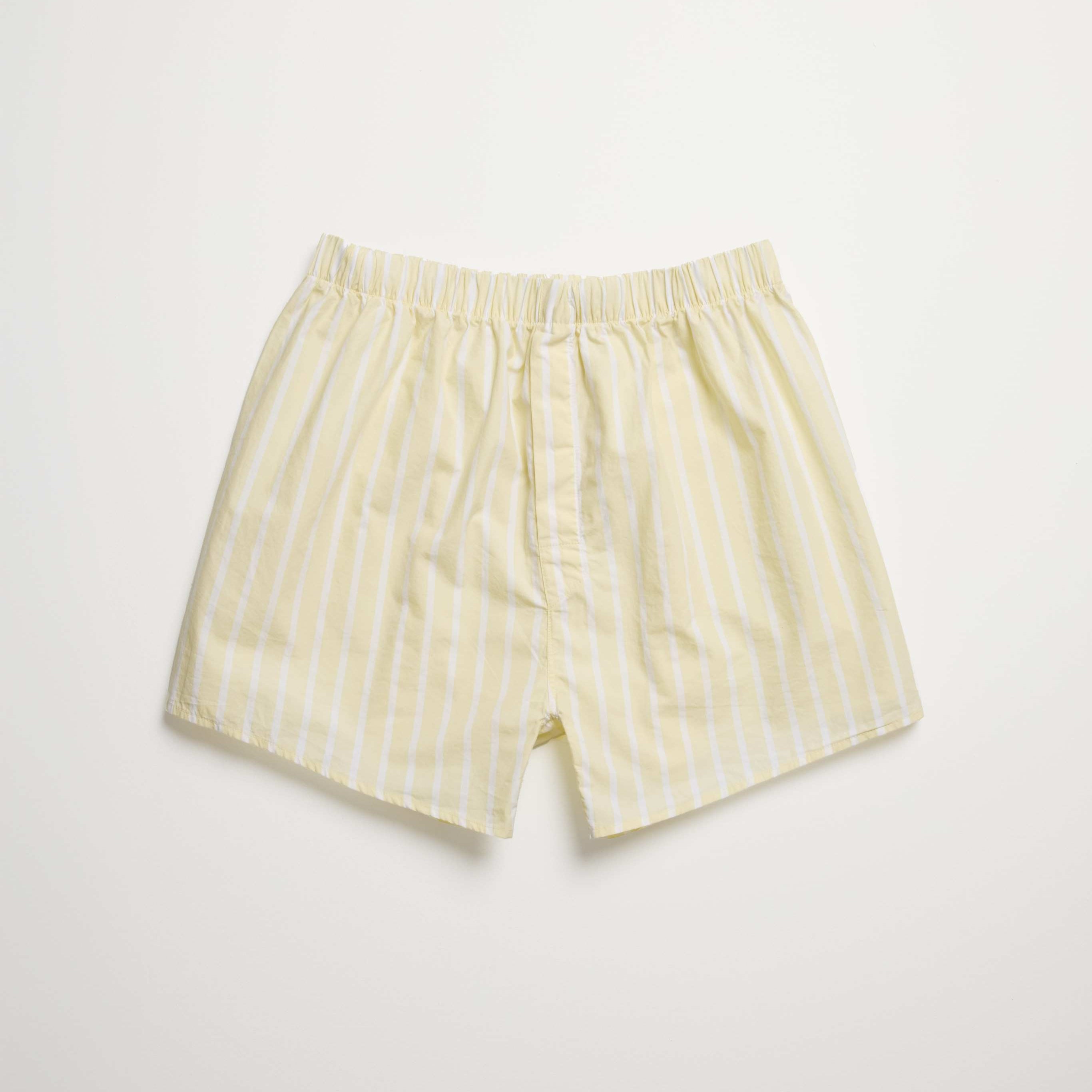 Men Buttery Yellow Stripe Boxers