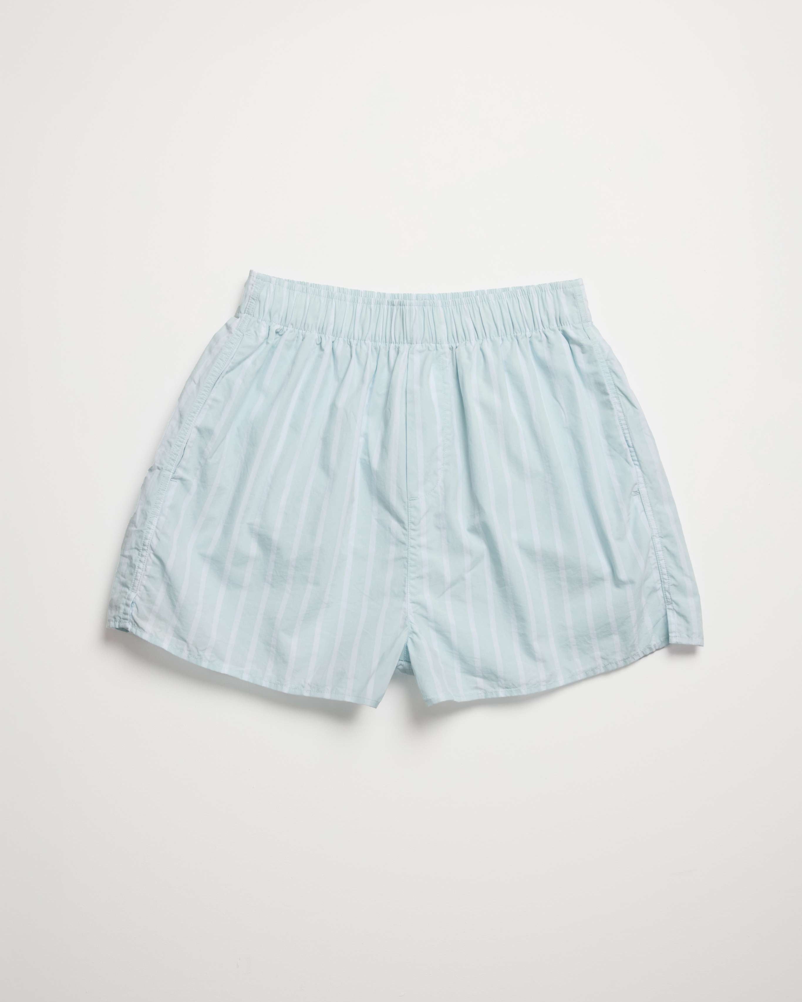 Women Icy Blue Stripe Boxer