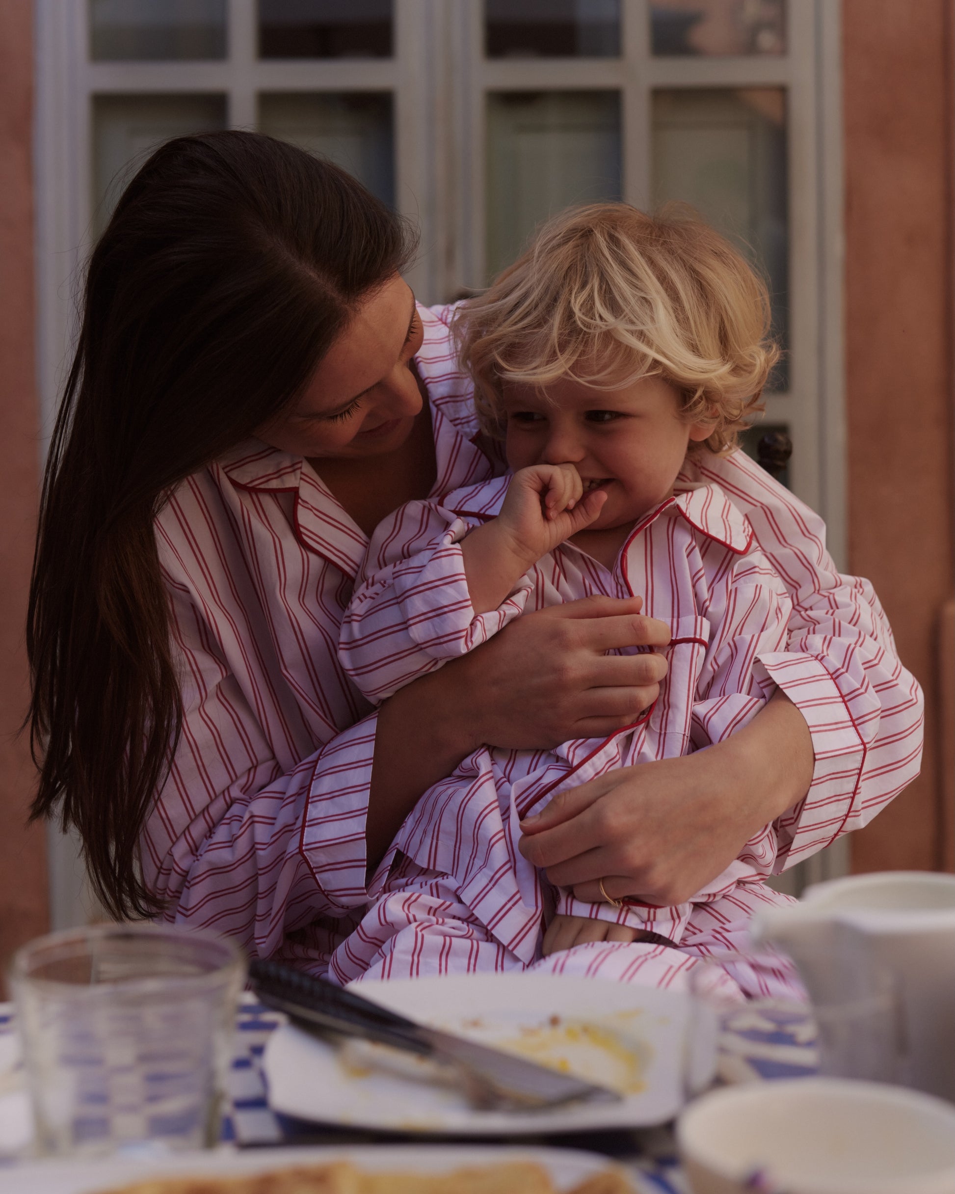 Adult Lollipop Red Stripe PJ Set
