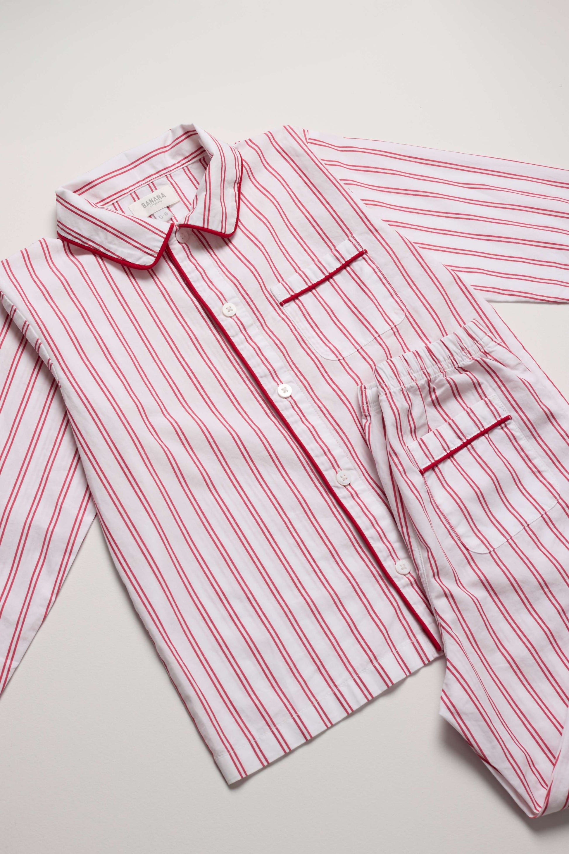 Kids Lollipop Red Stripe PJ Long Set