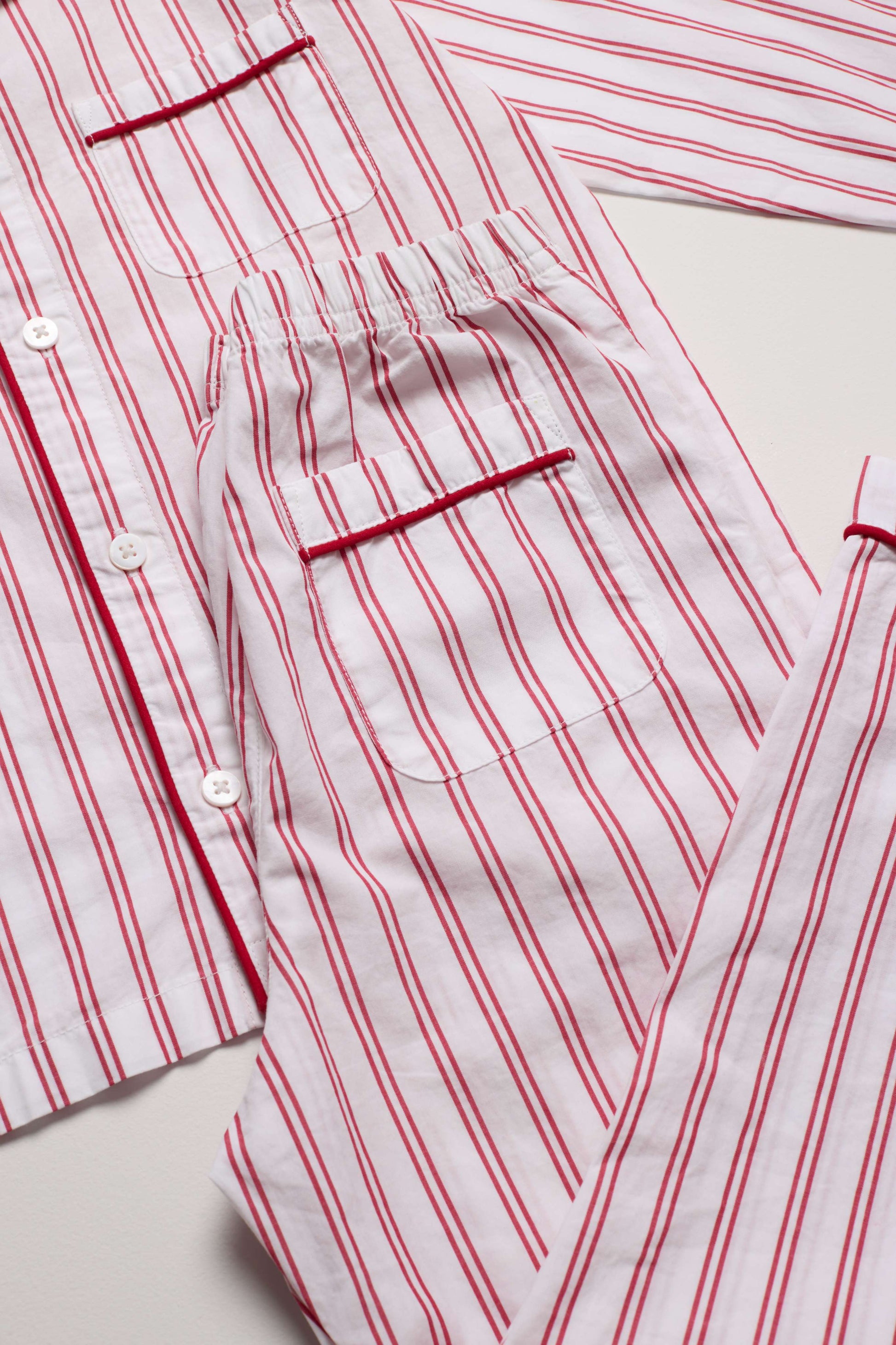 Kids Lollipop Red Stripe PJ Long Set