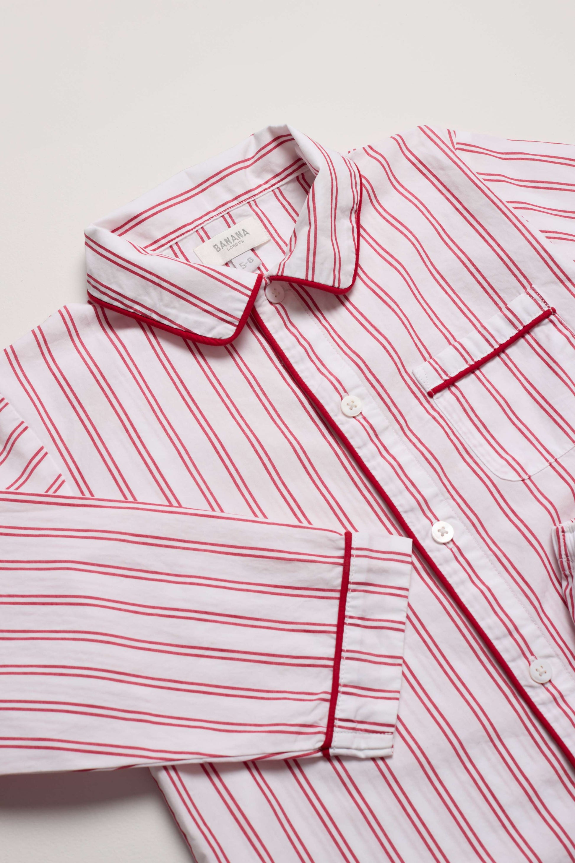 Kids Lollipop Red Stripe PJ Long Set