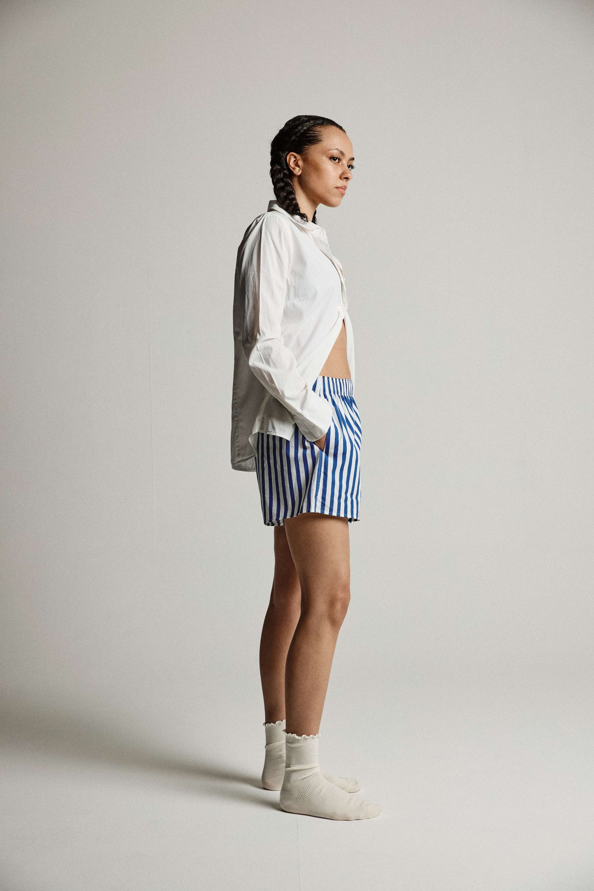 Nautical Navy Wide Stripe Boxer