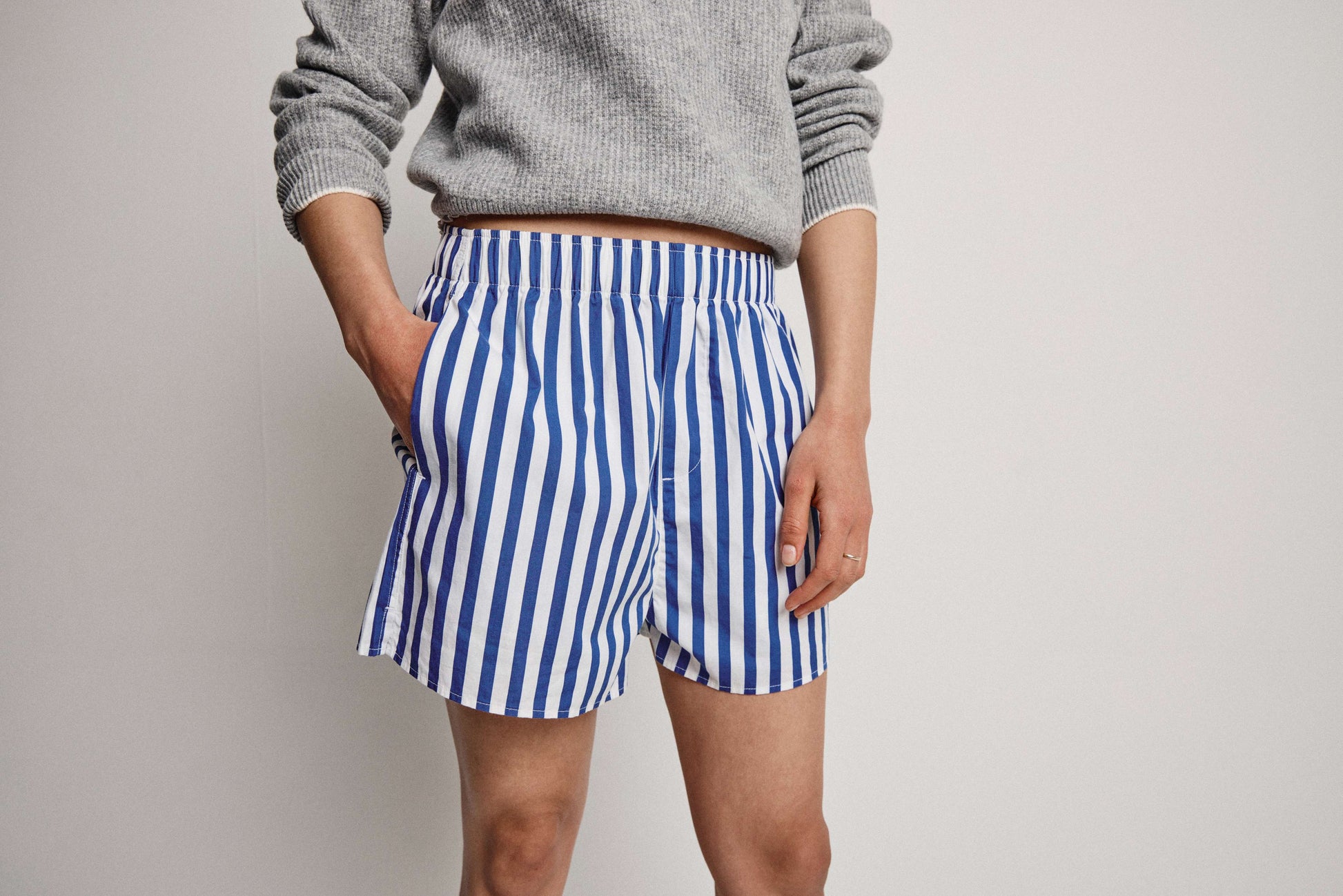 Nautical Navy Wide Stripe Boxer