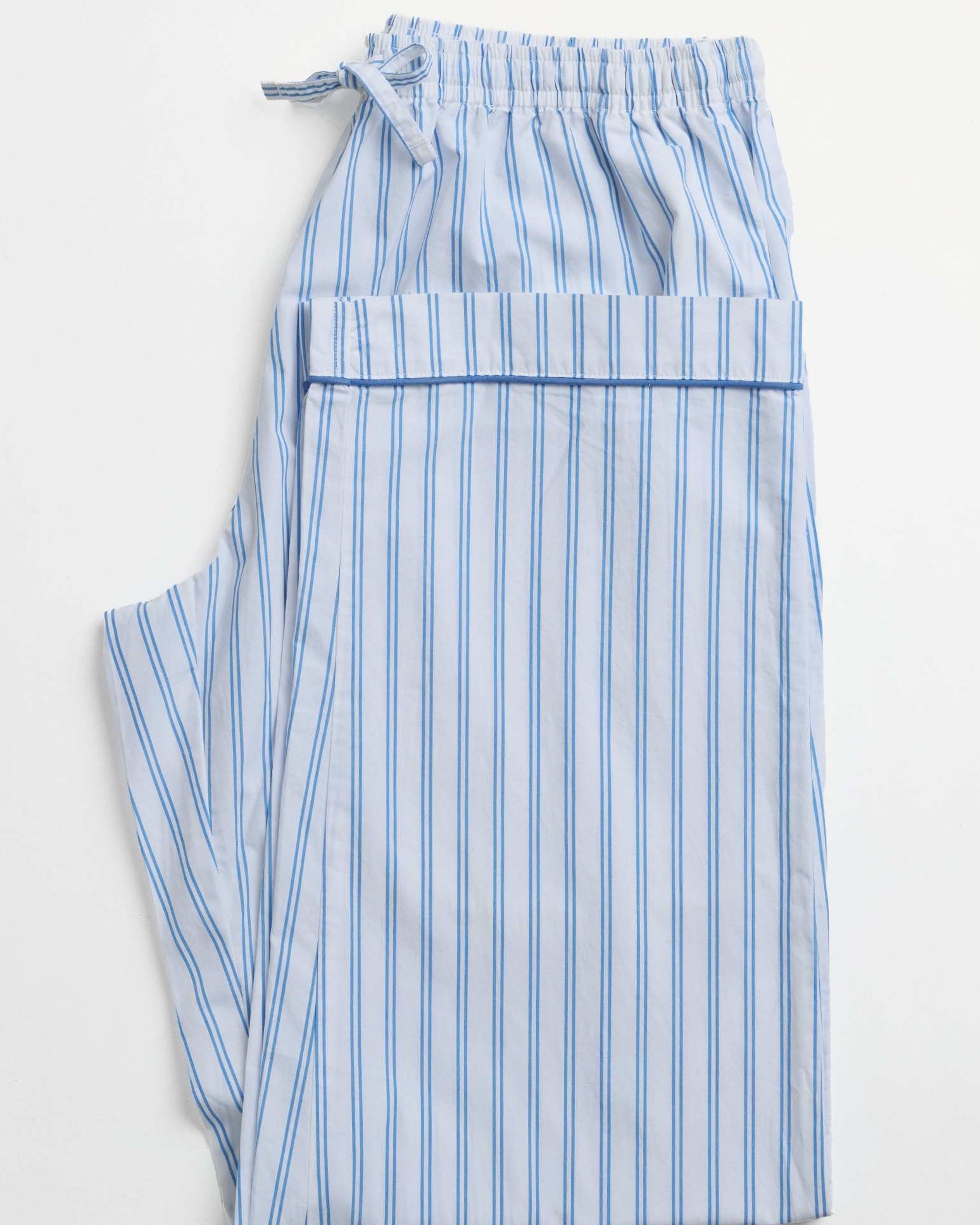 Adult Blue French Stripe PJ Bottoms