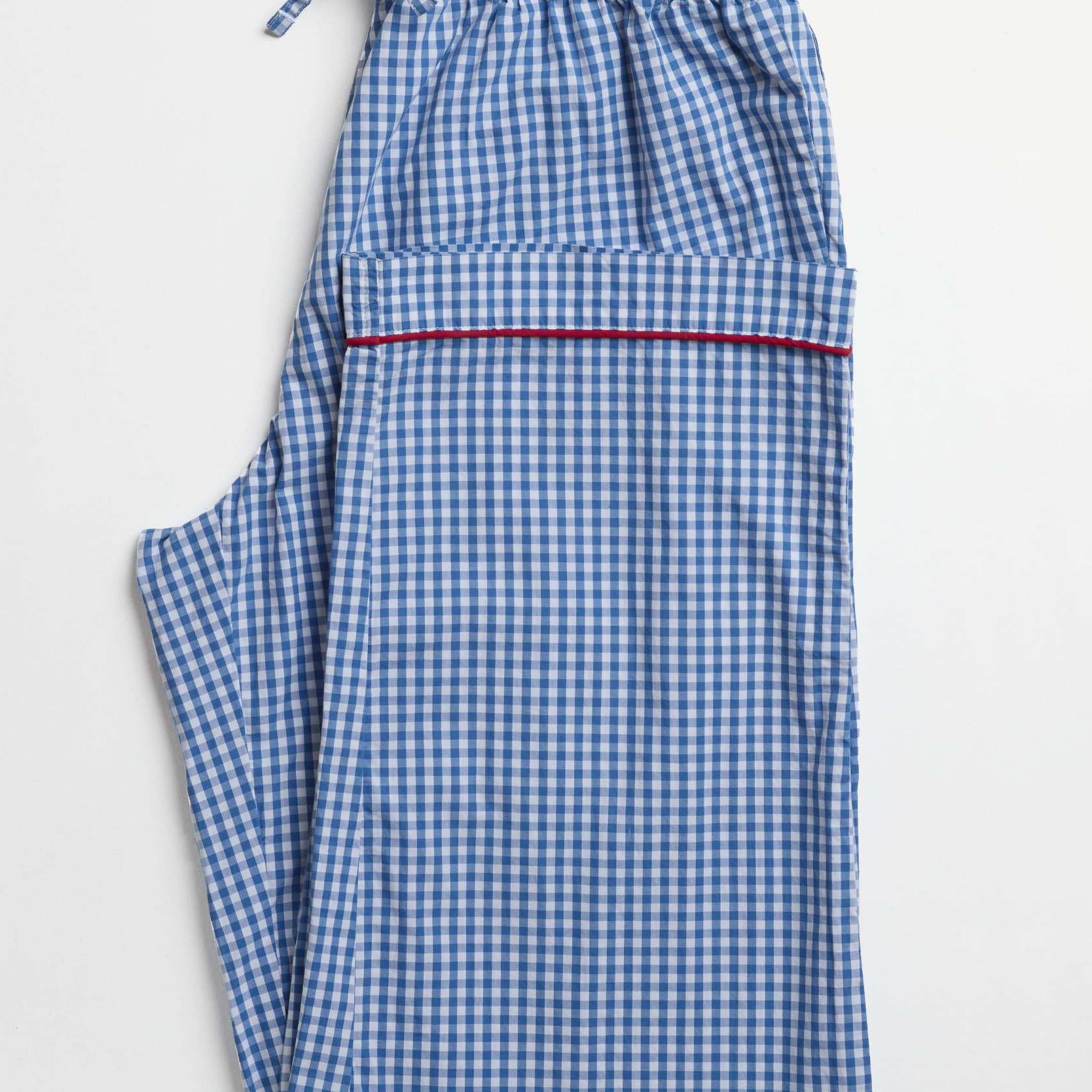 Adult Navy Gingham PJ Bottoms