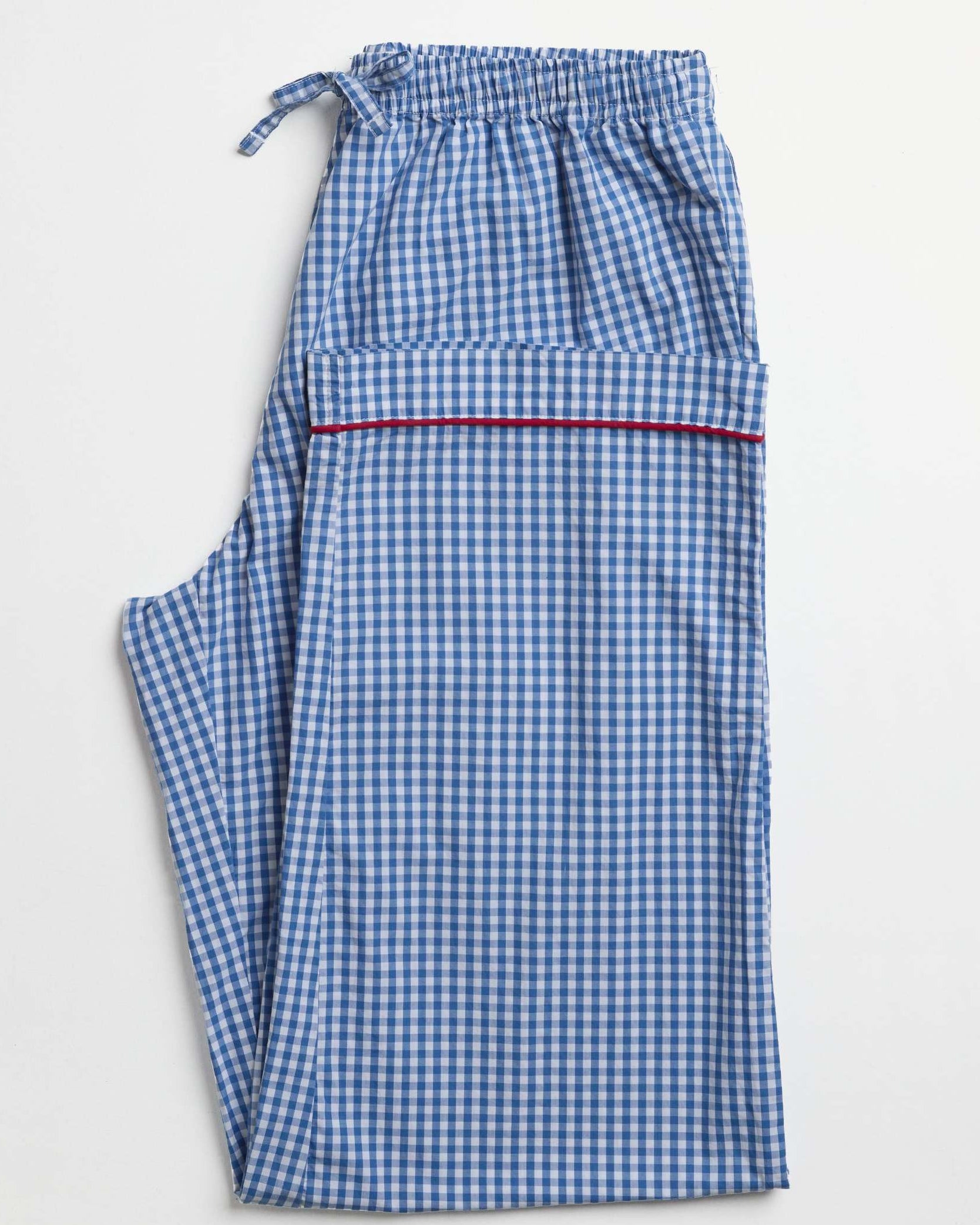 Adult Navy Gingham PJ Bottoms
