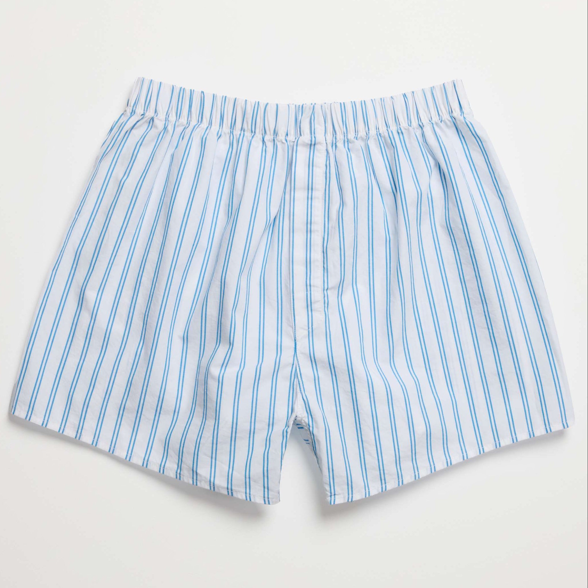 Men Blue French Stripe Boxer