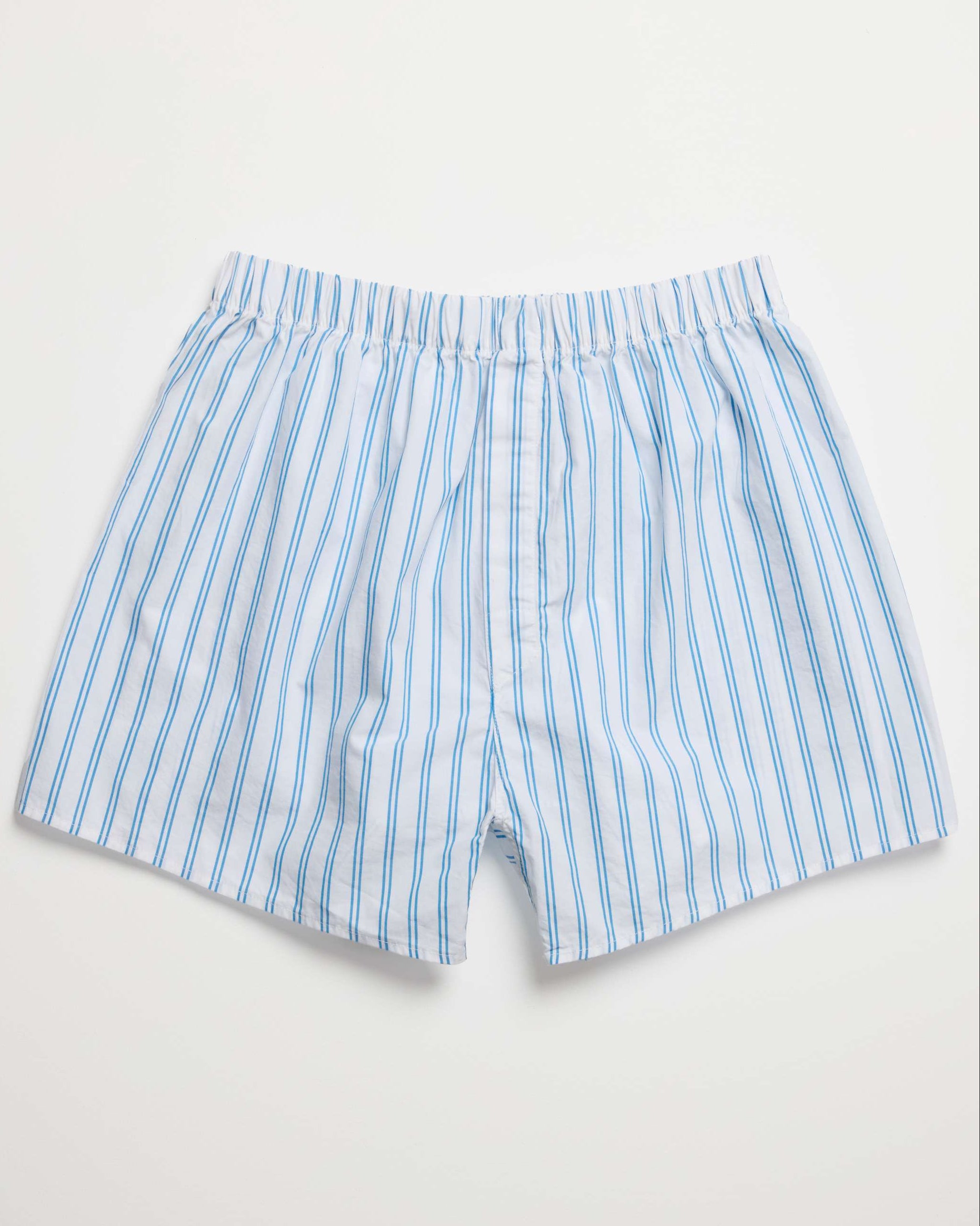 Men Blue French Stripe Boxer