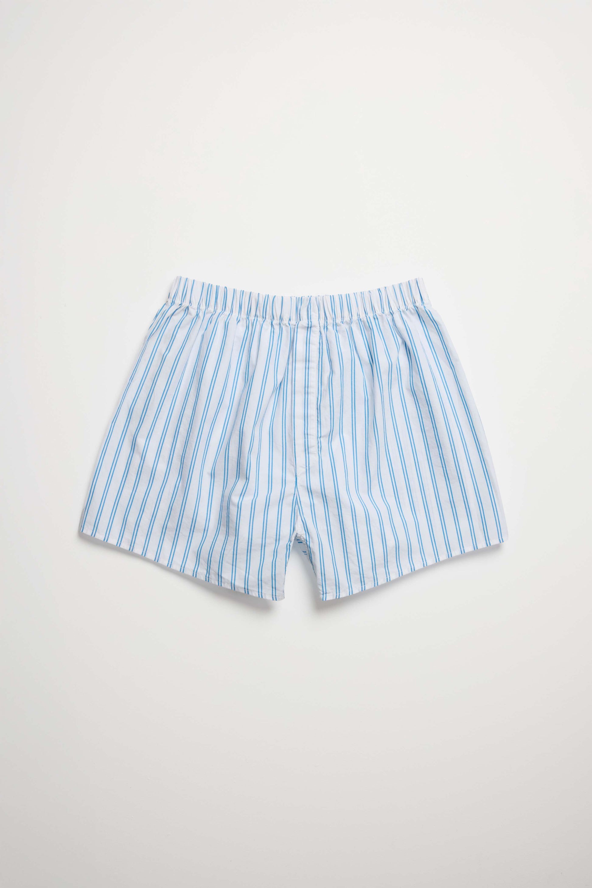 Men Blue French Stripe Boxer