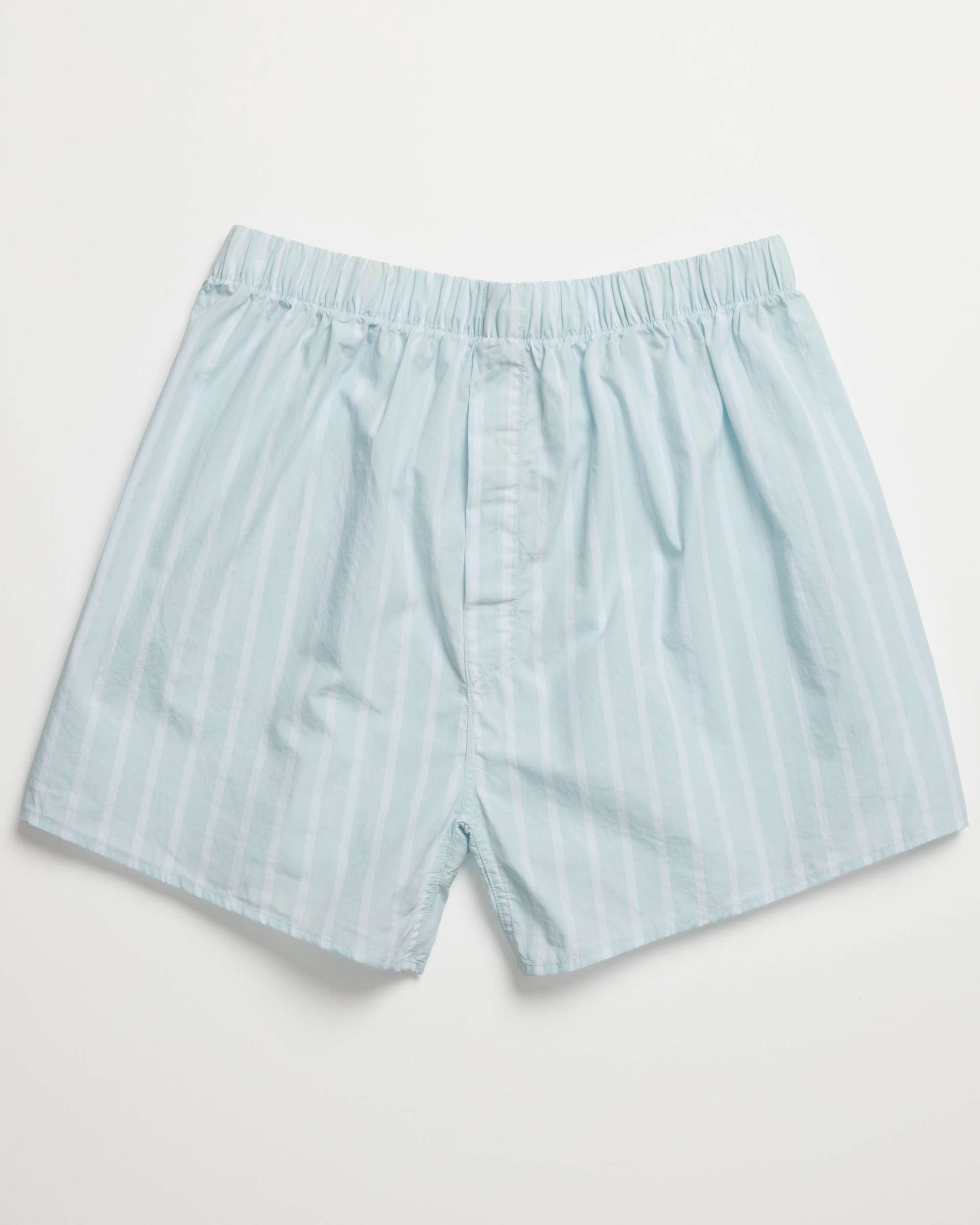 Men Icy Blue Stripe Boxer