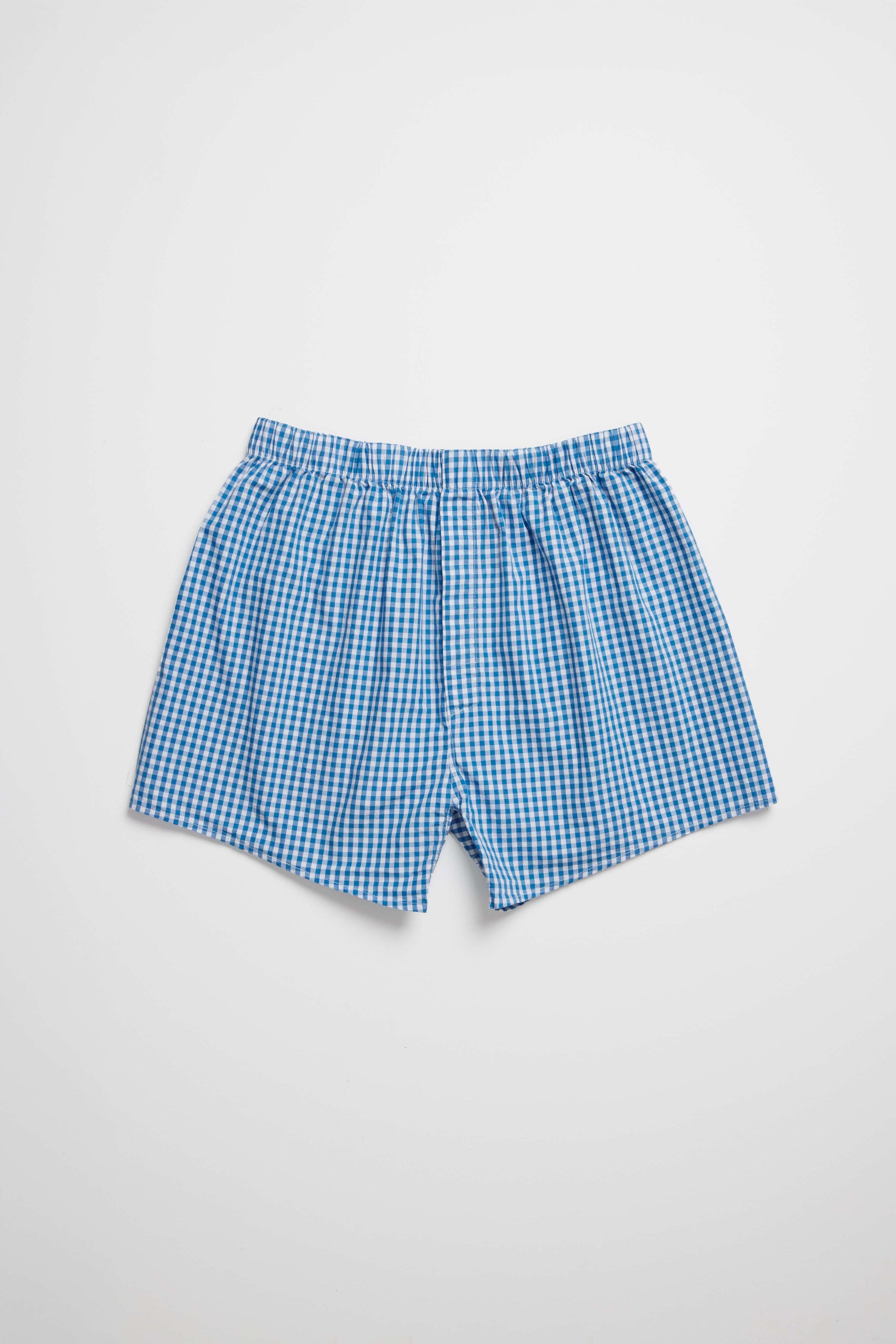 Navy Blue Gingham Boxer