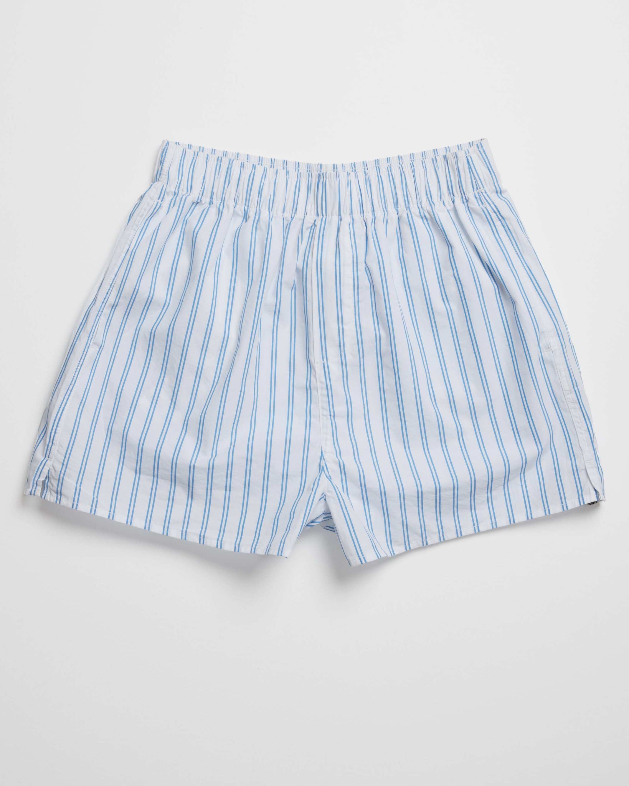 Women Blue French Stripe Boxer