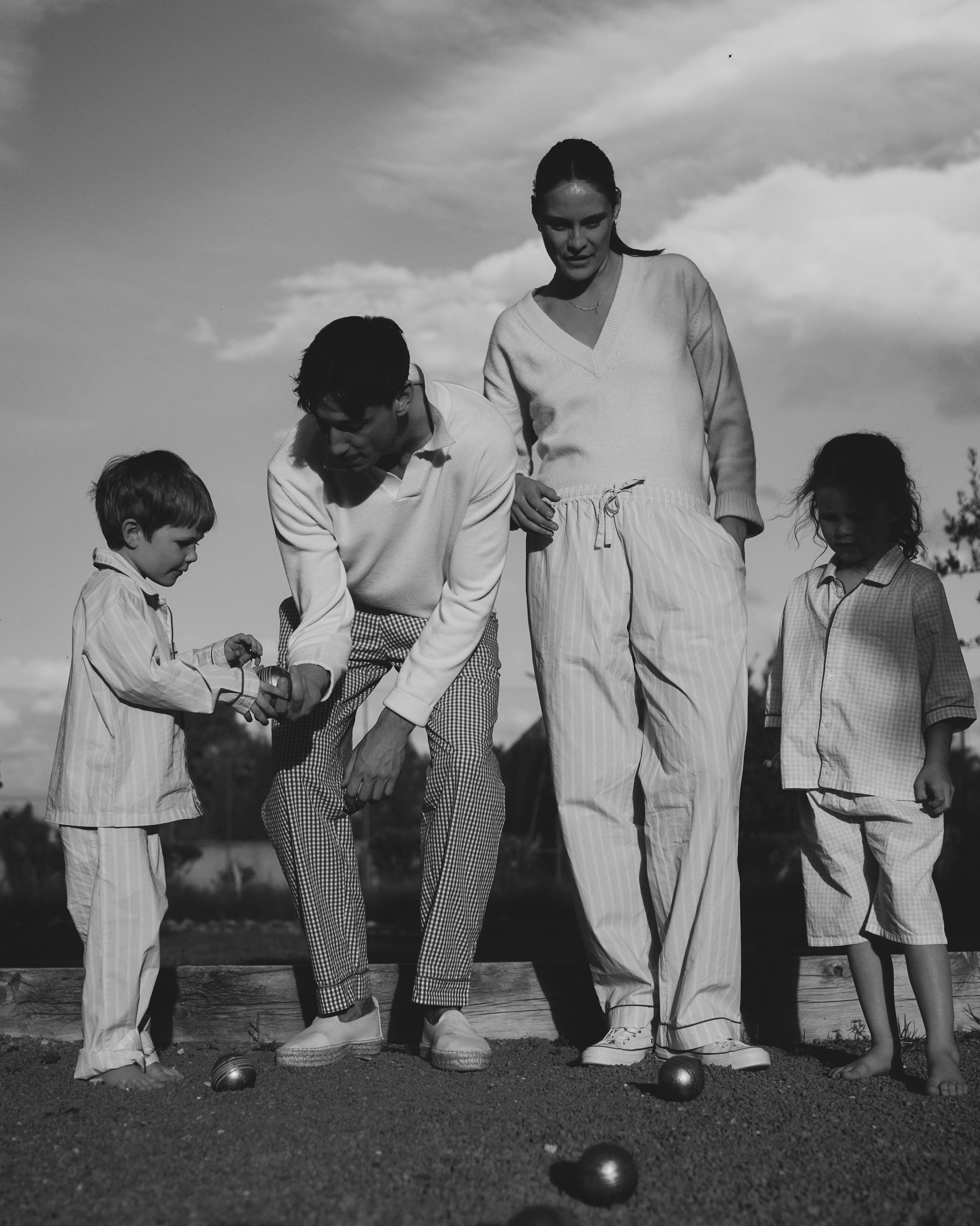 Adult Icy Blue Stripe PJ Set