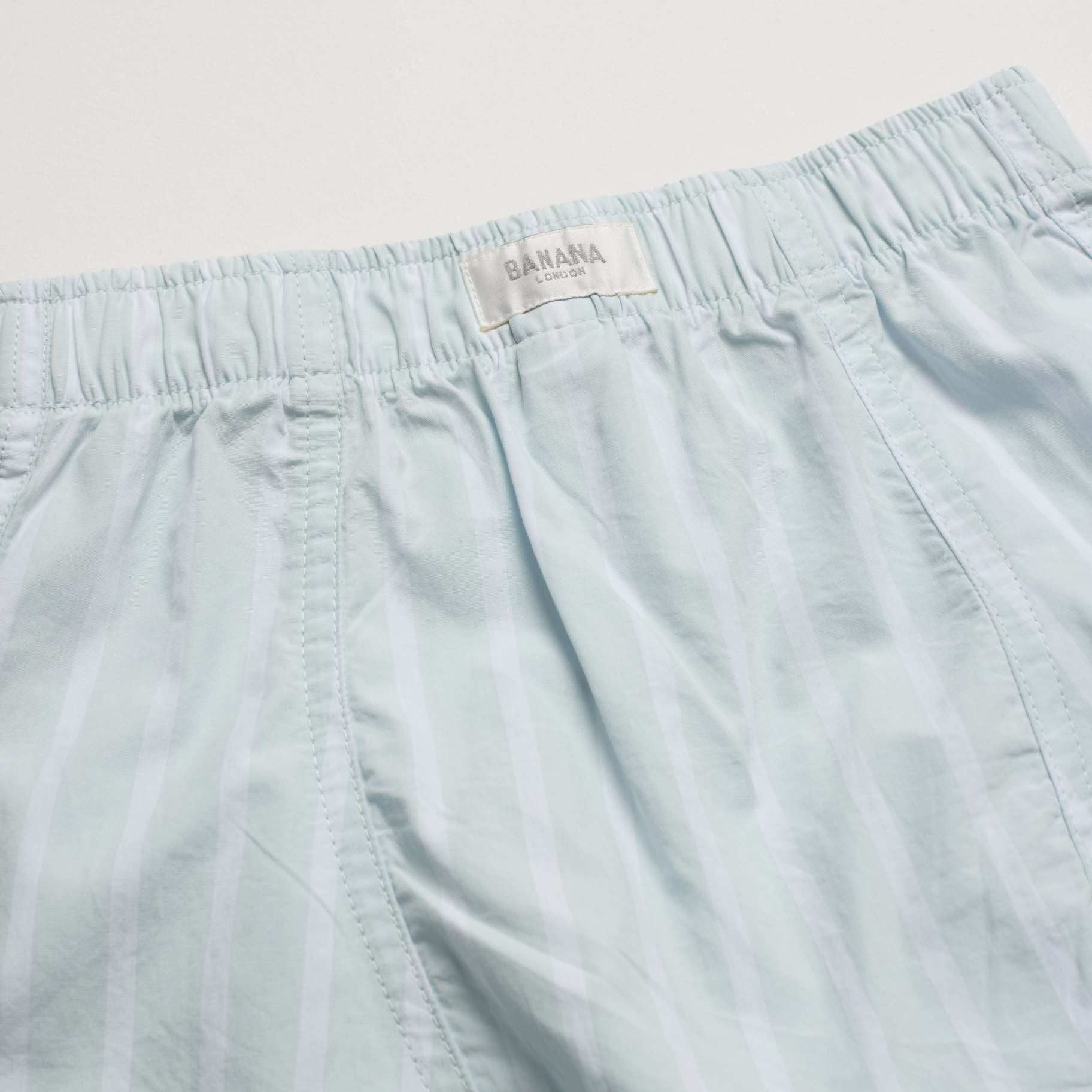 Kids Icy Blue Stripe Boxer