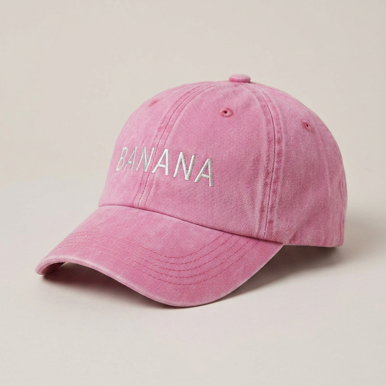 Banana Pink Adult Cap
