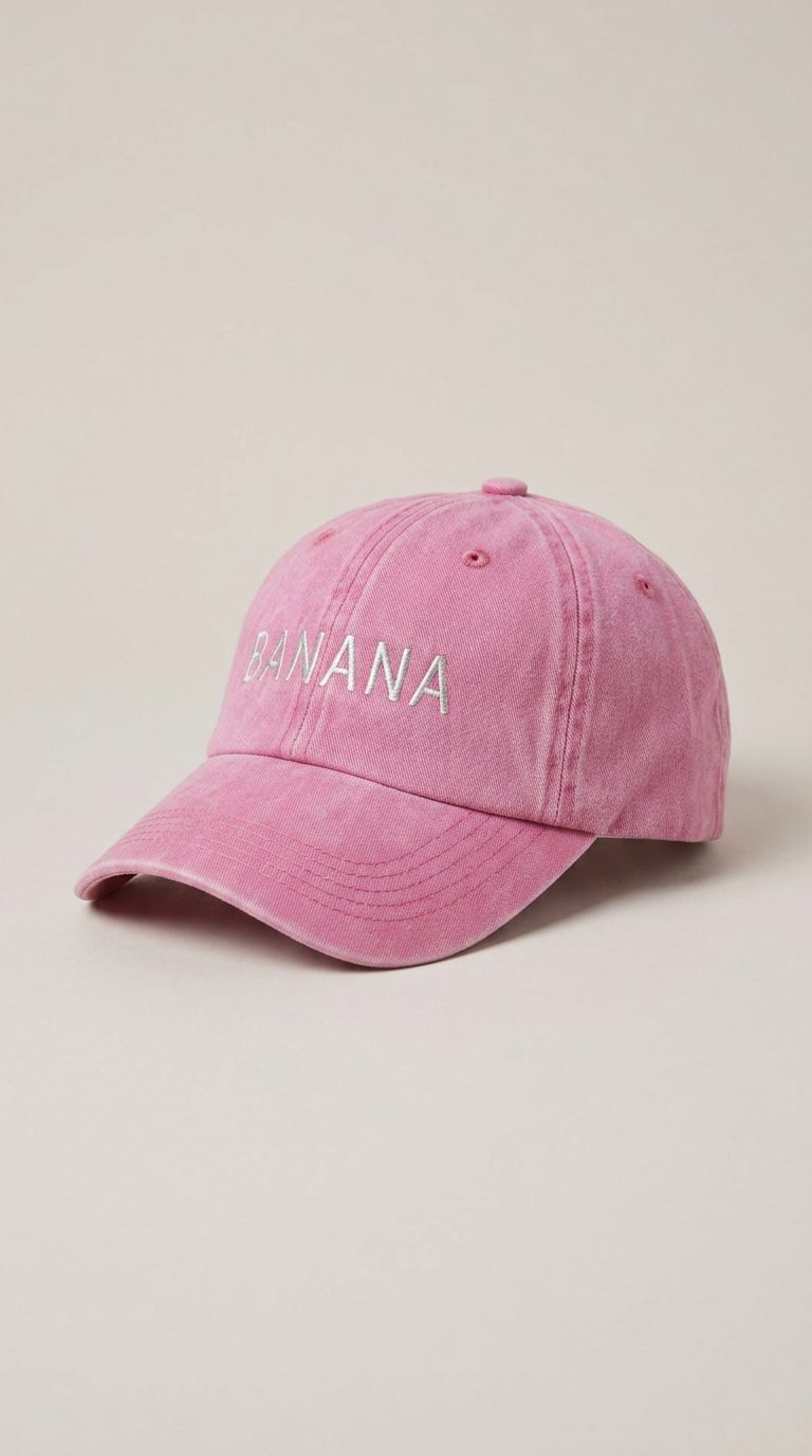 Banana Pink Adult Cap