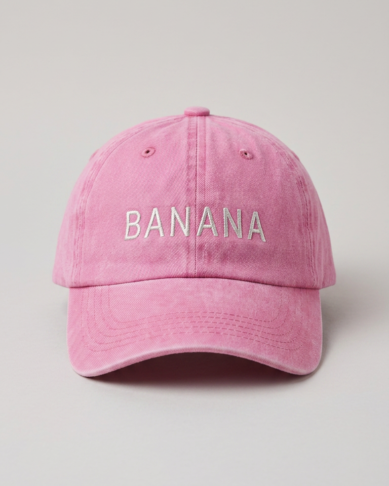 Banana Pink Adult Cap