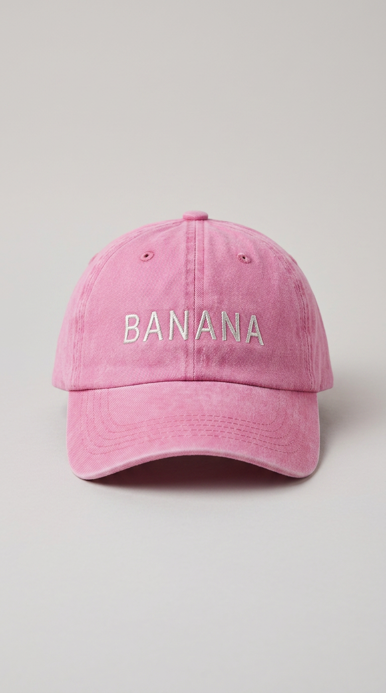 Banana Pink Adult Cap